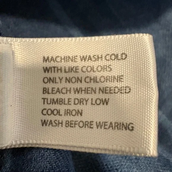 U.S. Polo Assn. Plaid Tunic Shirt Women Blue Button Down Long Sleeve Size Medium - Picture 14 of 15